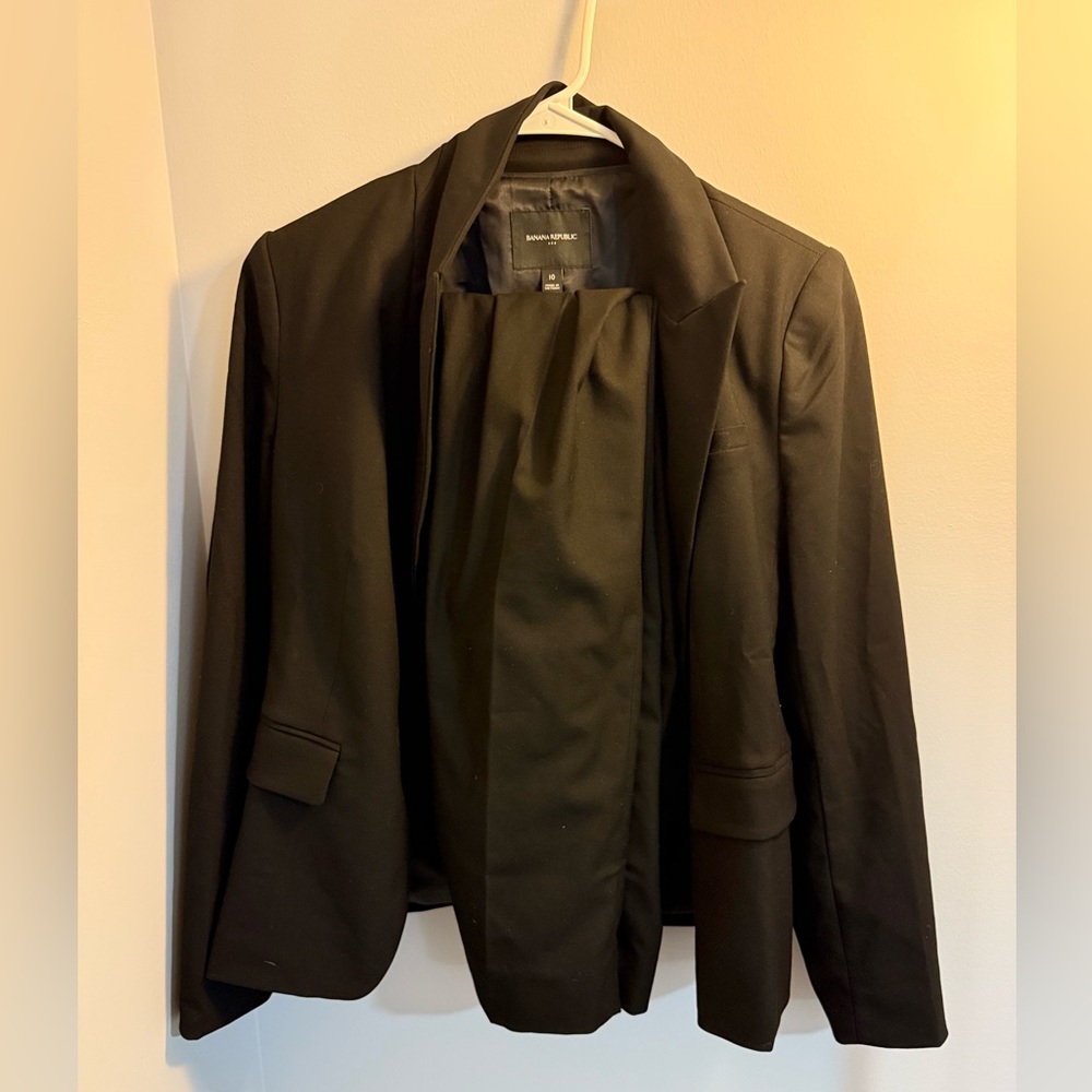 Black Banana Republic Blazer Pantsuit